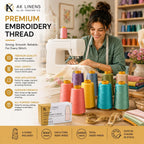 AK Trading 4-Pack Sewing Thread Cones - In use