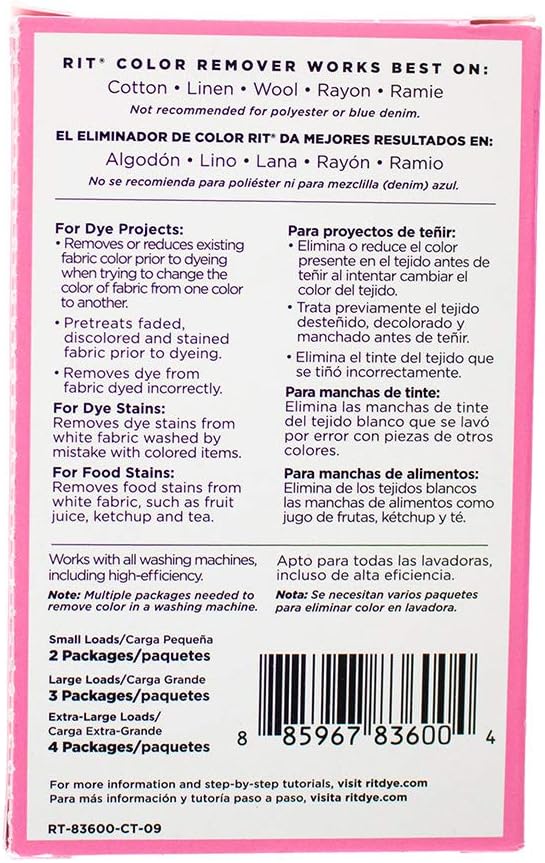 Rit Dye Powder Color Remover, 1 Pack - Detail view