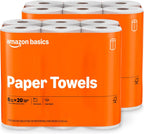 Amazon Basics 2-Ply Paper Towels, 12 Rolls