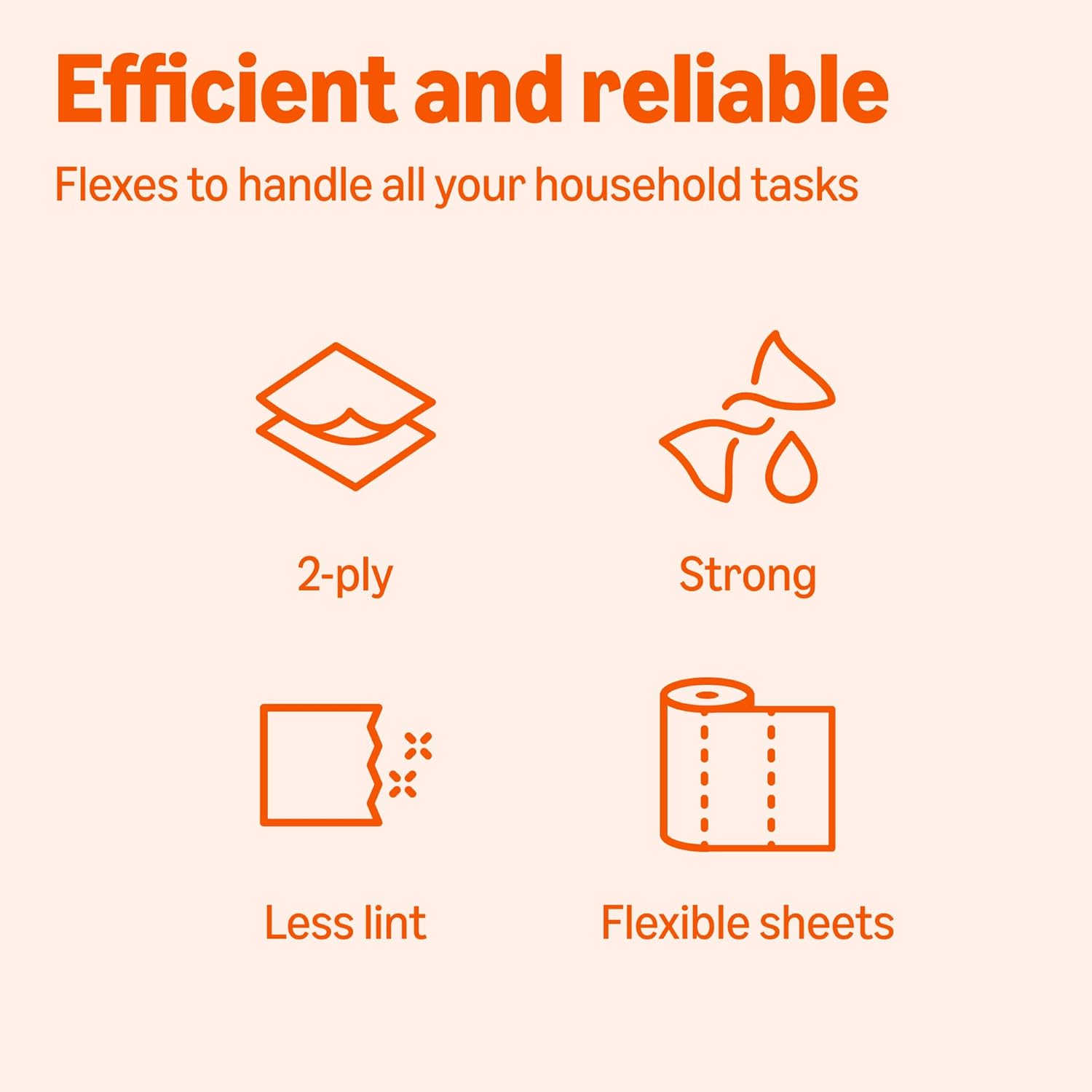 Amazon Basics 2-Ply Paper Towels, 12 Rolls - Size reference