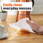 Amazon Basics 2-Ply Paper Towels, 12 Rolls - In use