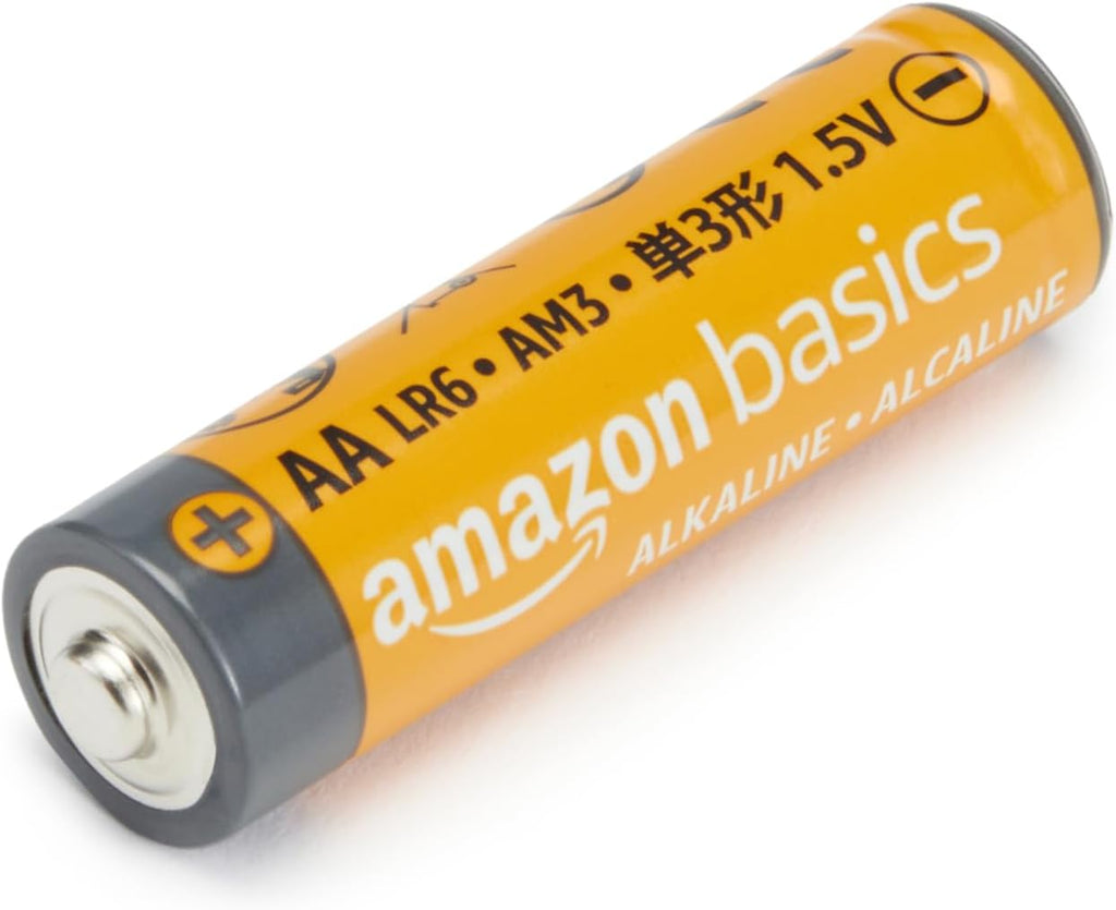 Amazon Basics AA Alkaline Batteries, 20-Pack - Alternate angle