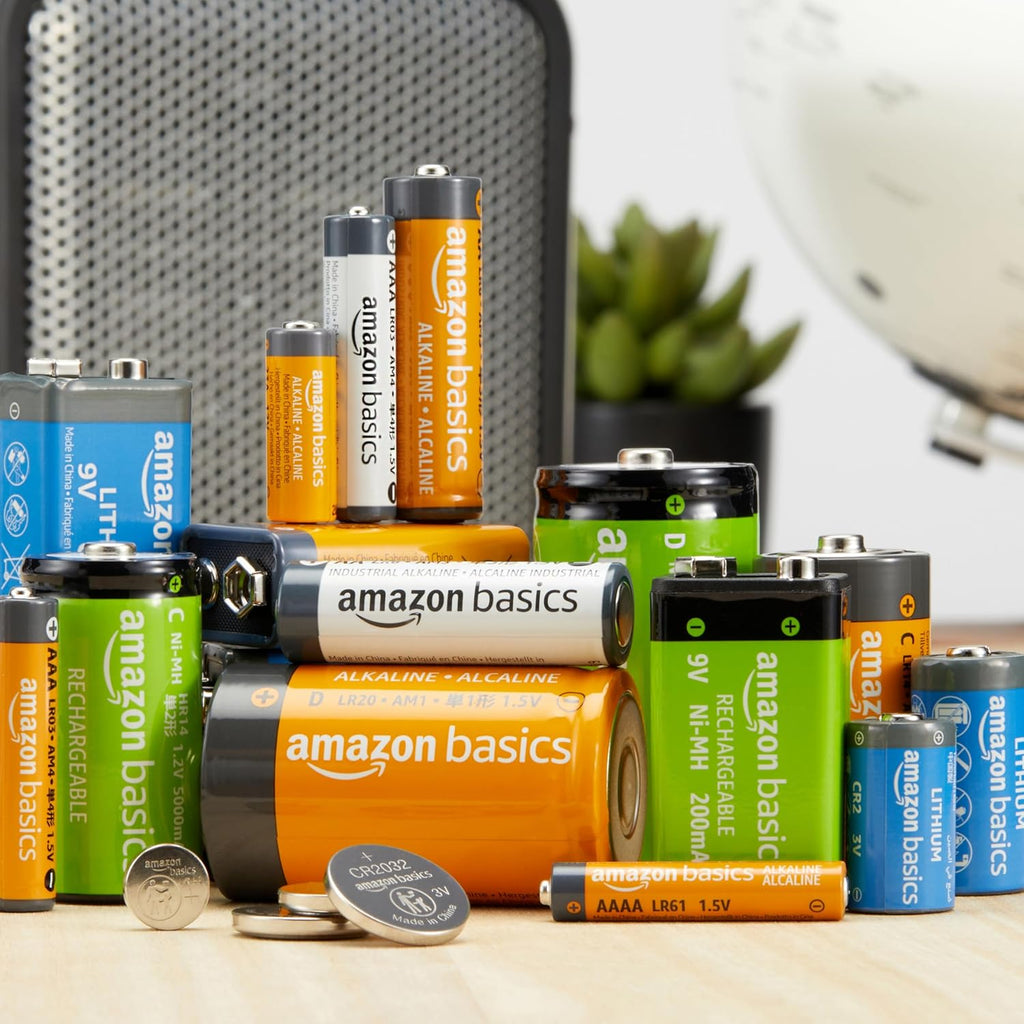 Amazon Basics AA Alkaline Batteries, 20-Pack - In use