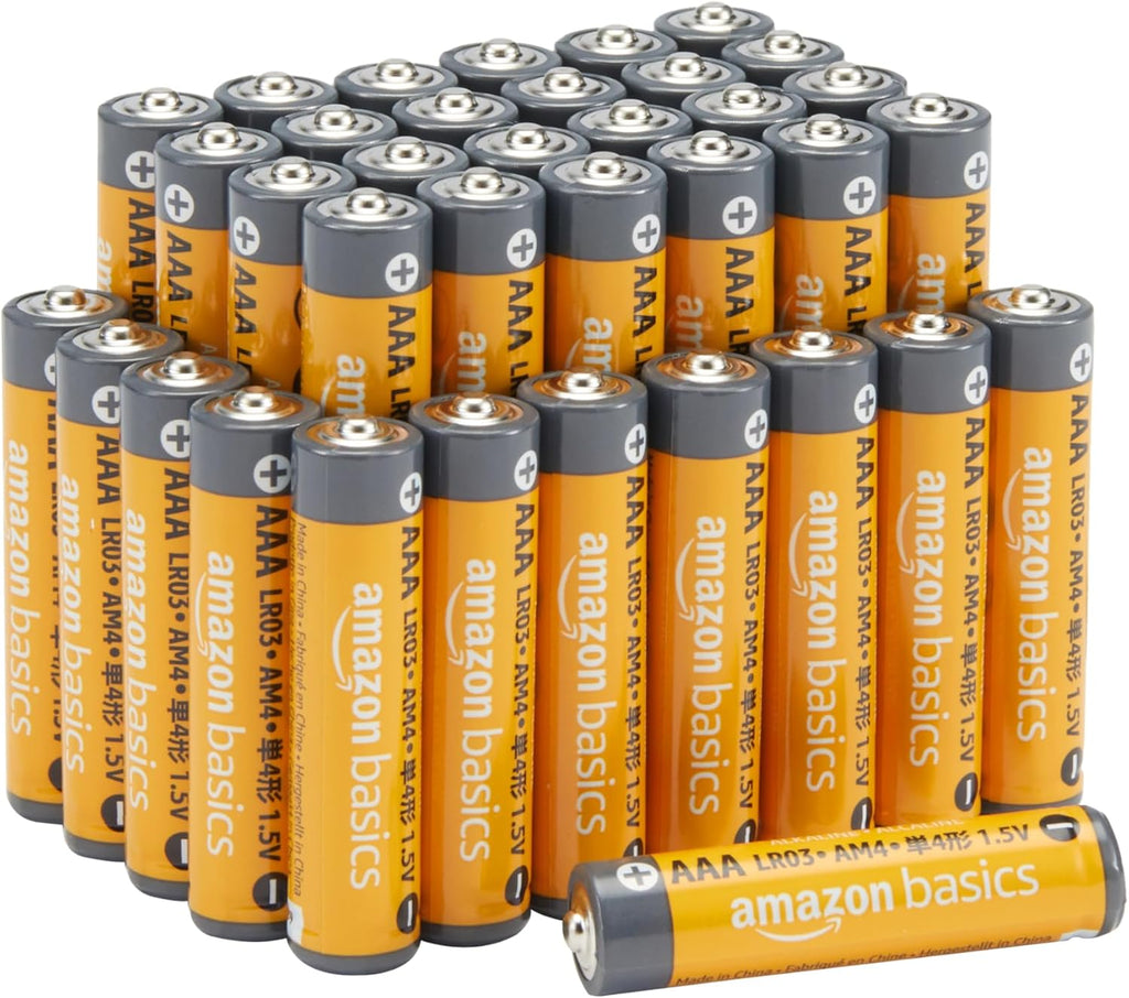 Amazon Basics AAA Alkaline Batteries, 36-Pack
