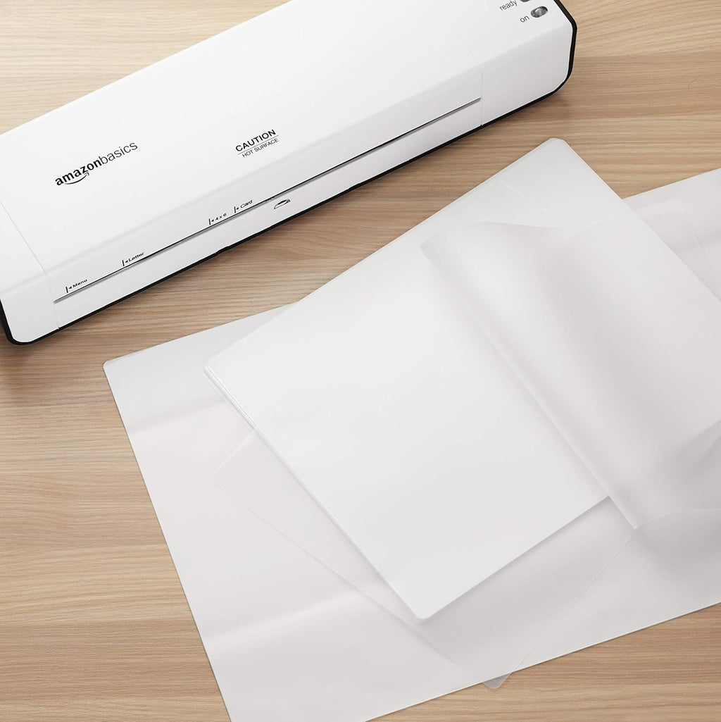 Amazon Basics Laminating Sheets, 200-Pack - Size reference