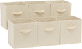 Amazon Basics Storage Cubes, Beige, 6-Pack