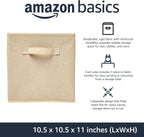 Amazon Basics Storage Cubes, Beige, 6-Pack - Detail view