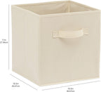 Amazon Basics Storage Cubes, Beige, 6-Pack - Close-up