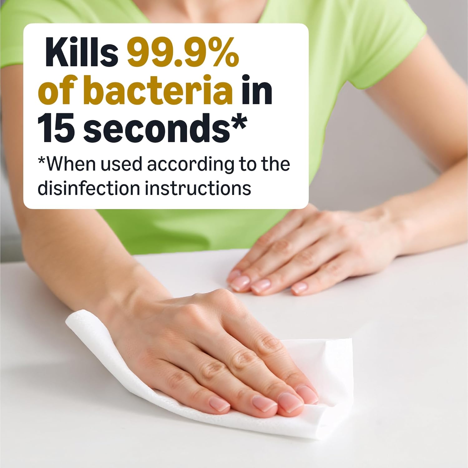 Amazon Basics Disinfecting Wipes, 255 Count - Alternate angle