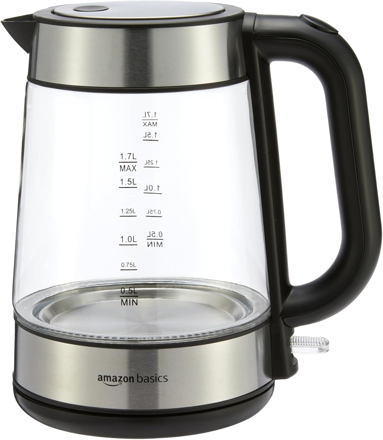 Amazon Basics Electric Kettle, 1.7L, Glass