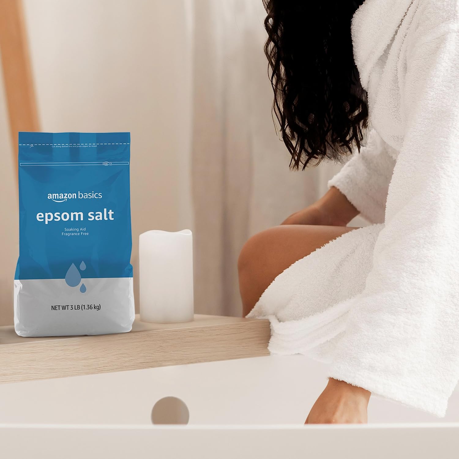Amazon Basics Epsom Salt Soak, 3 lb - Alternate angle