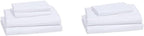 Amazon Basics Queen Sheet Set, White - Detail view