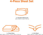 Amazon Basics Queen Sheet Set, White - In use