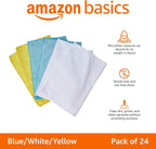 Amazon Basics Microfiber Cloths, 24-Pack - Detail view