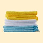 Amazon Basics Microfiber Cloths, 24-Pack - In use