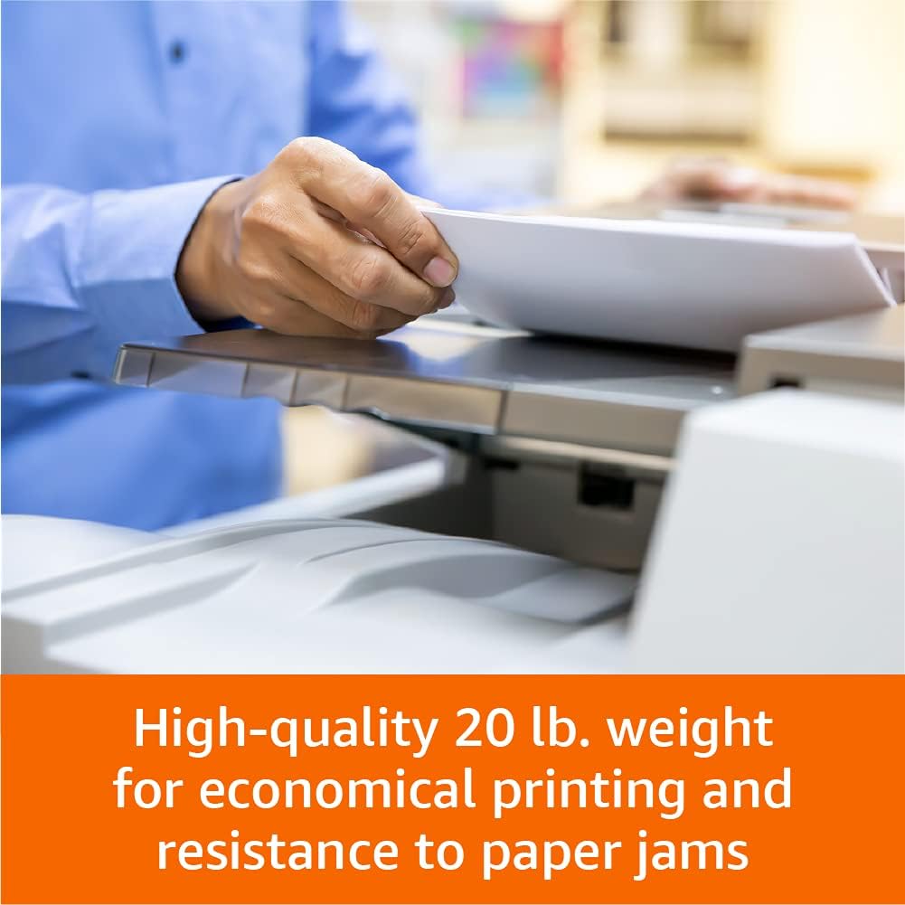 Amazon Basics Copy Paper, 500 Sheets - Size reference