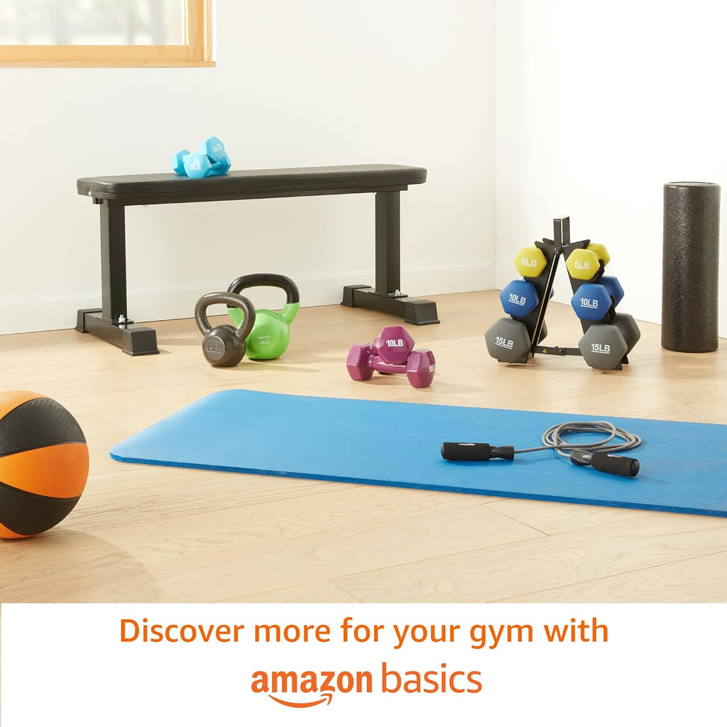 Amazon Basics Neoprene Dumbbells - In use