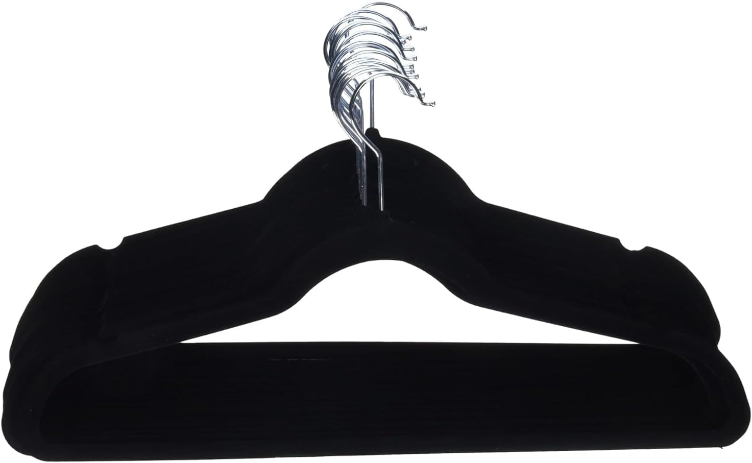 Amazon Basics Velvet Hangers, 30-Pack - In use