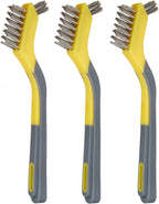Amazon Basics Mini Wire Brushes, 3-Pack