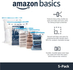 Amazon Basics Vacuum Storage Bags, 5-Pack - Detail view