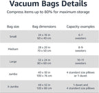 Amazon Basics Vacuum Storage Bags, 5-Pack - Alternate angle