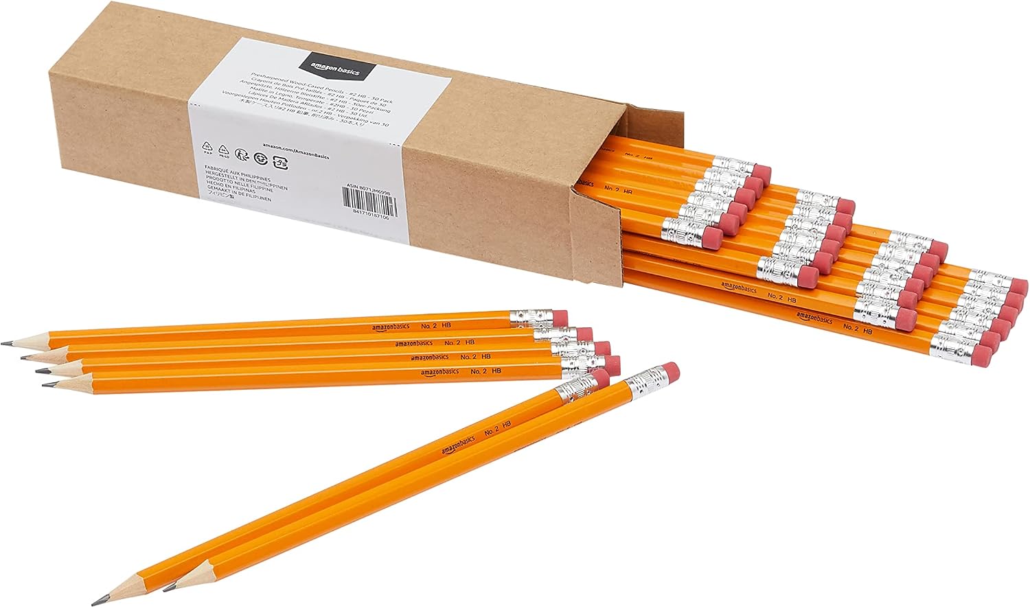 Amazon Basics HB Pencils, 30 Count