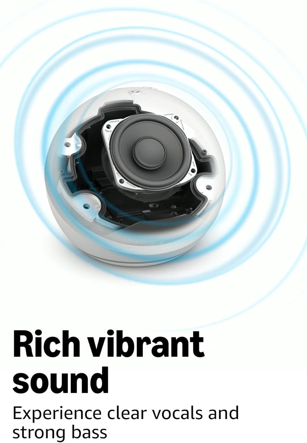 Echo Dot Smart Speaker, Charcoal - Close-up