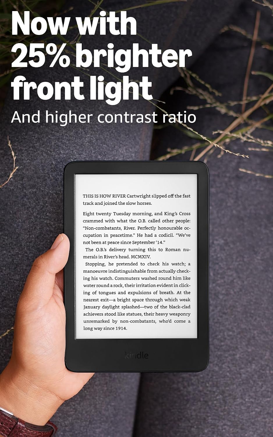 Kindle 16 GB E-Reader, Matcha - Alternate angle
