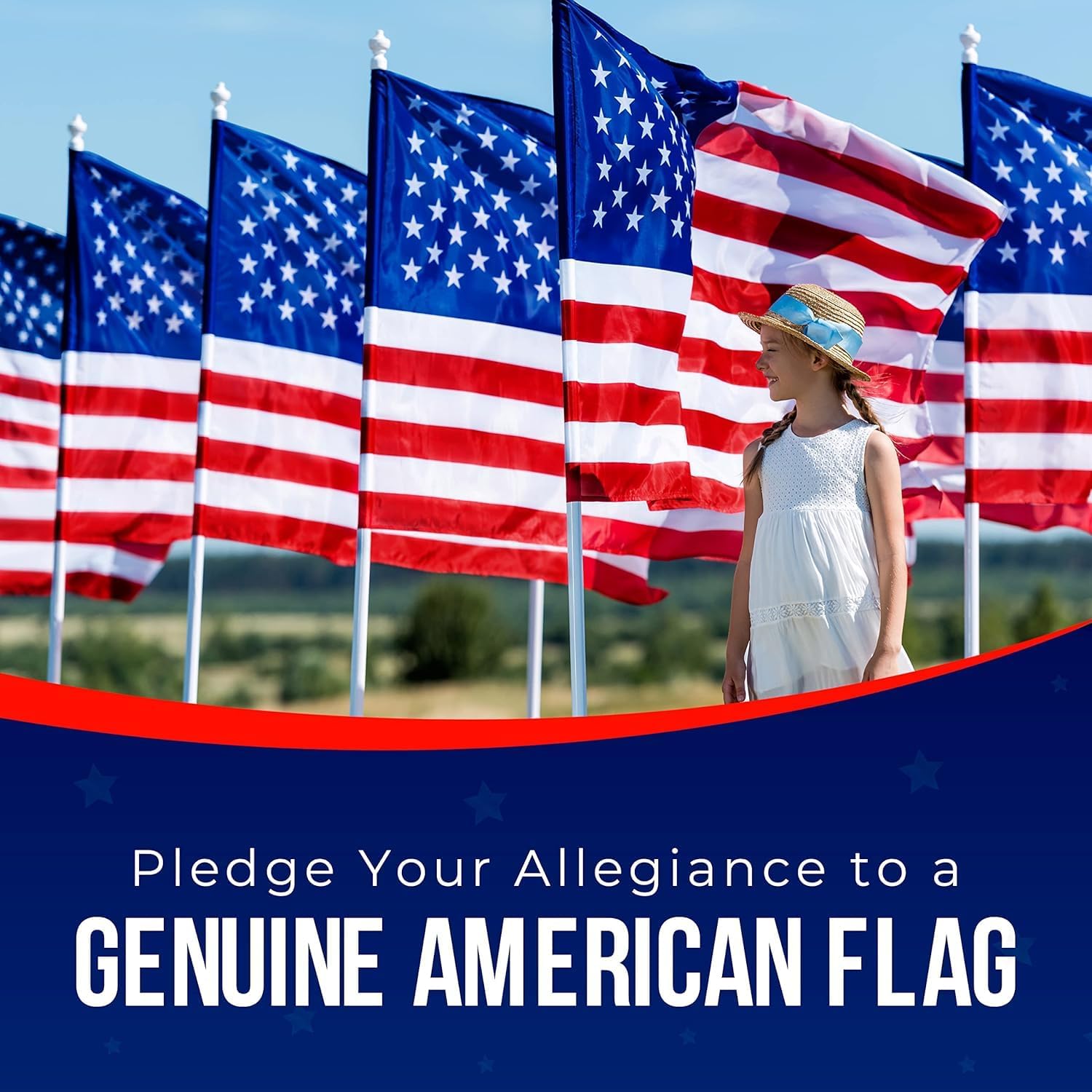 American Flag 3x5 Ft Heavy Duty Outdoor, Made in USA - In use