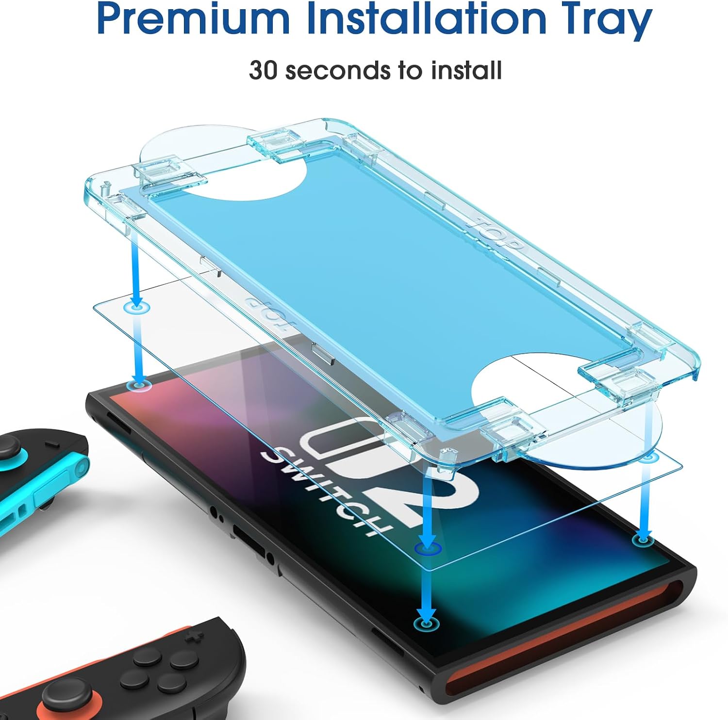 amFilm OneTouch Screen Protector for Switch 2 - Alternate angle