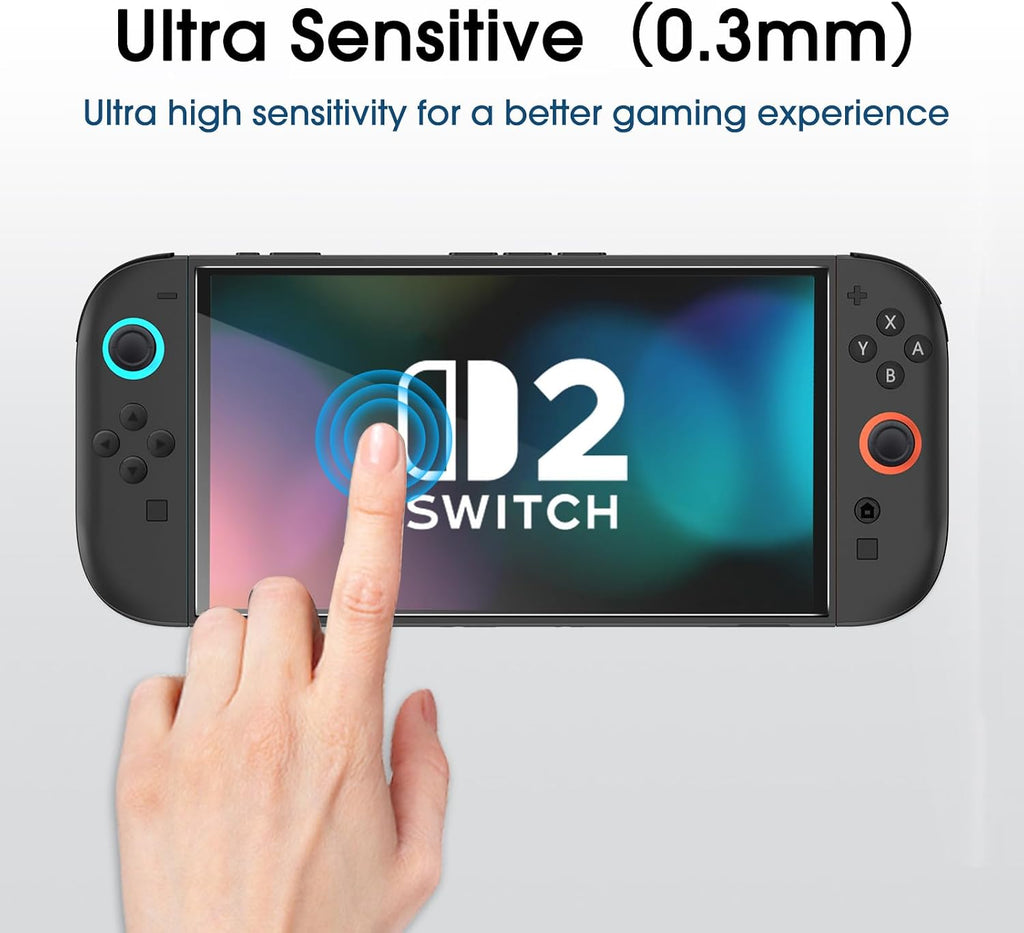 amFilm OneTouch Screen Protector for Switch 2 - Size reference
