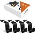 Amooca 4-Pack Car Headrest Hooks, Holds 55 lbs