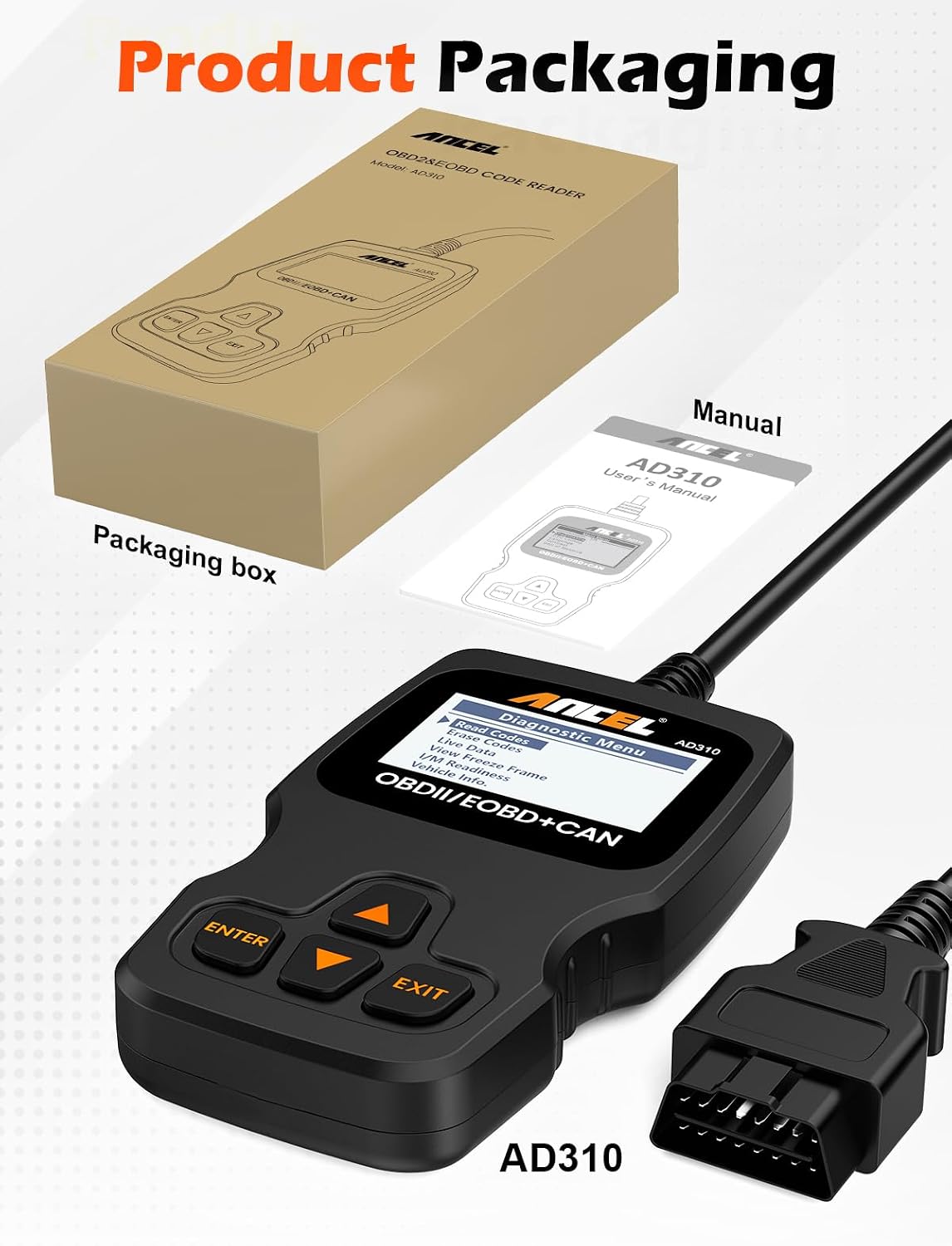 ANCEL AD310 Universal OBD II Scanner - Additional view