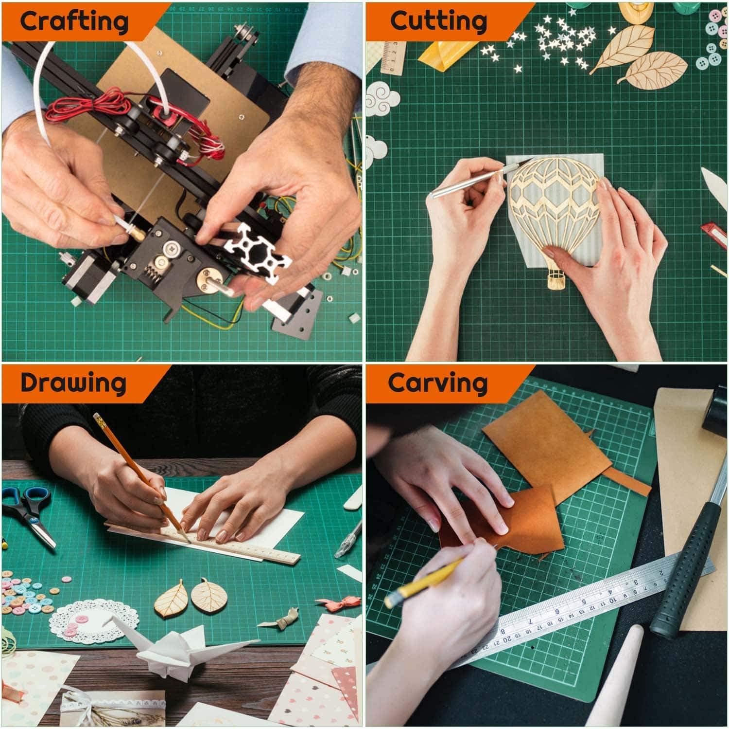 anezus Self Healing Sewing Mat, 12 x 18 Inch - In use