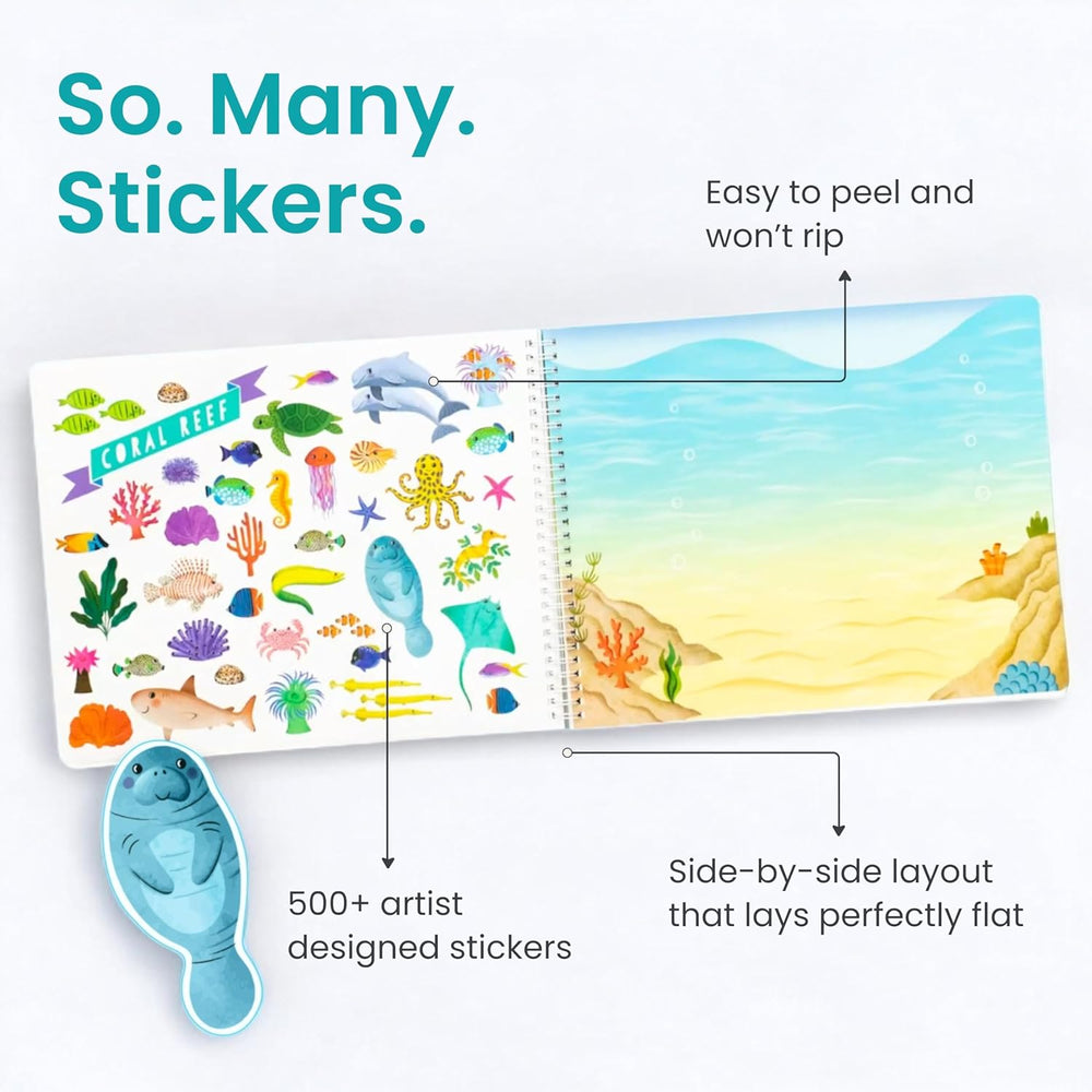 Kids Sticker Book 500+ Stickers by Cupkin - Alternate angle