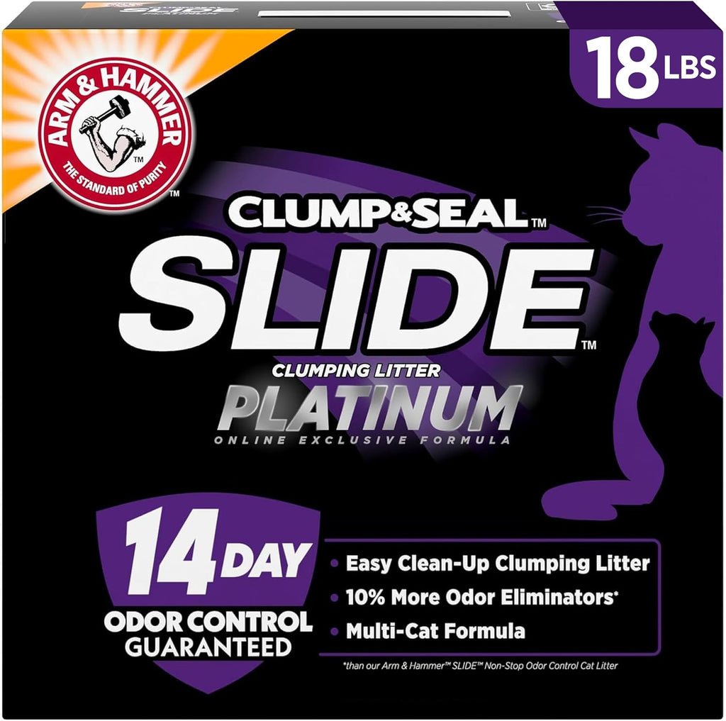 Arm & Hammer Slide Platinum Cat Litter, 18 lbs