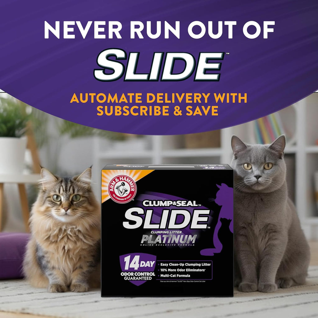 Arm & Hammer Slide Platinum Cat Litter, 18 lbs - Feature highlight