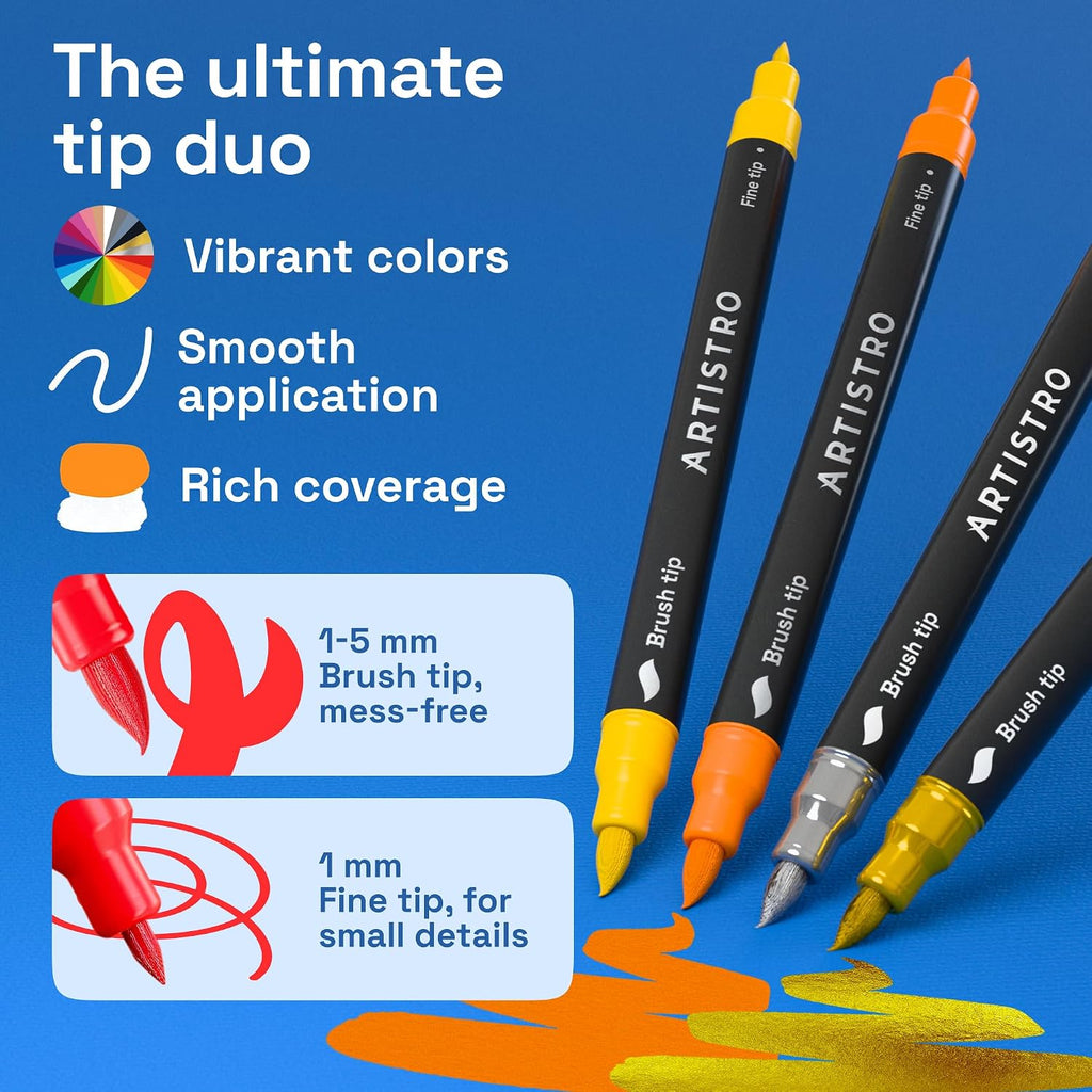 Artistro 36-Pack Acrylic Paint Markers - Alternate angle