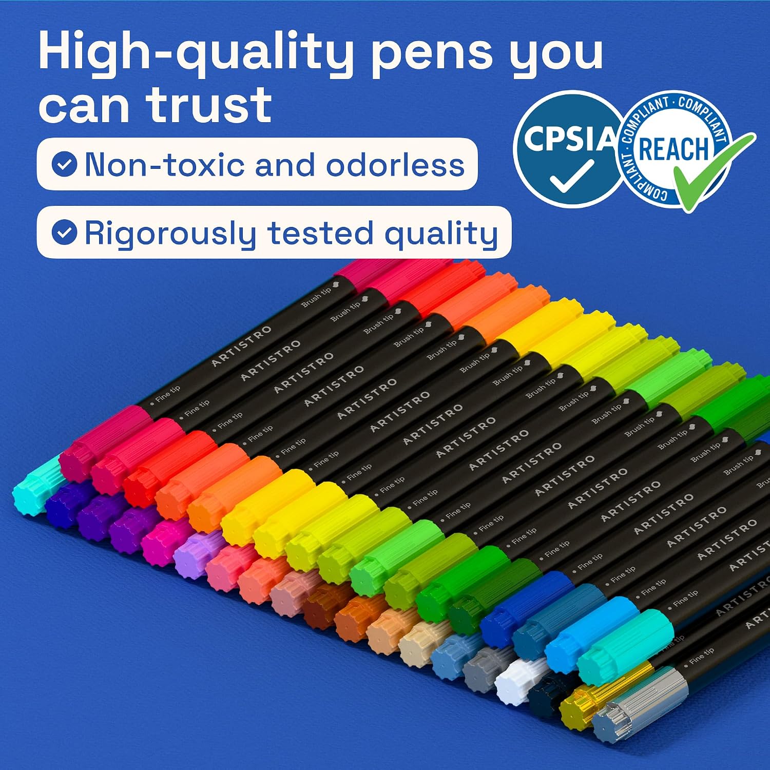 Artistro 36-Pack Acrylic Paint Markers - Feature highlight