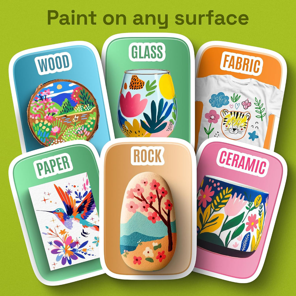 Artistro 36-Pack Dual-Tip Paint Markers - Close-up