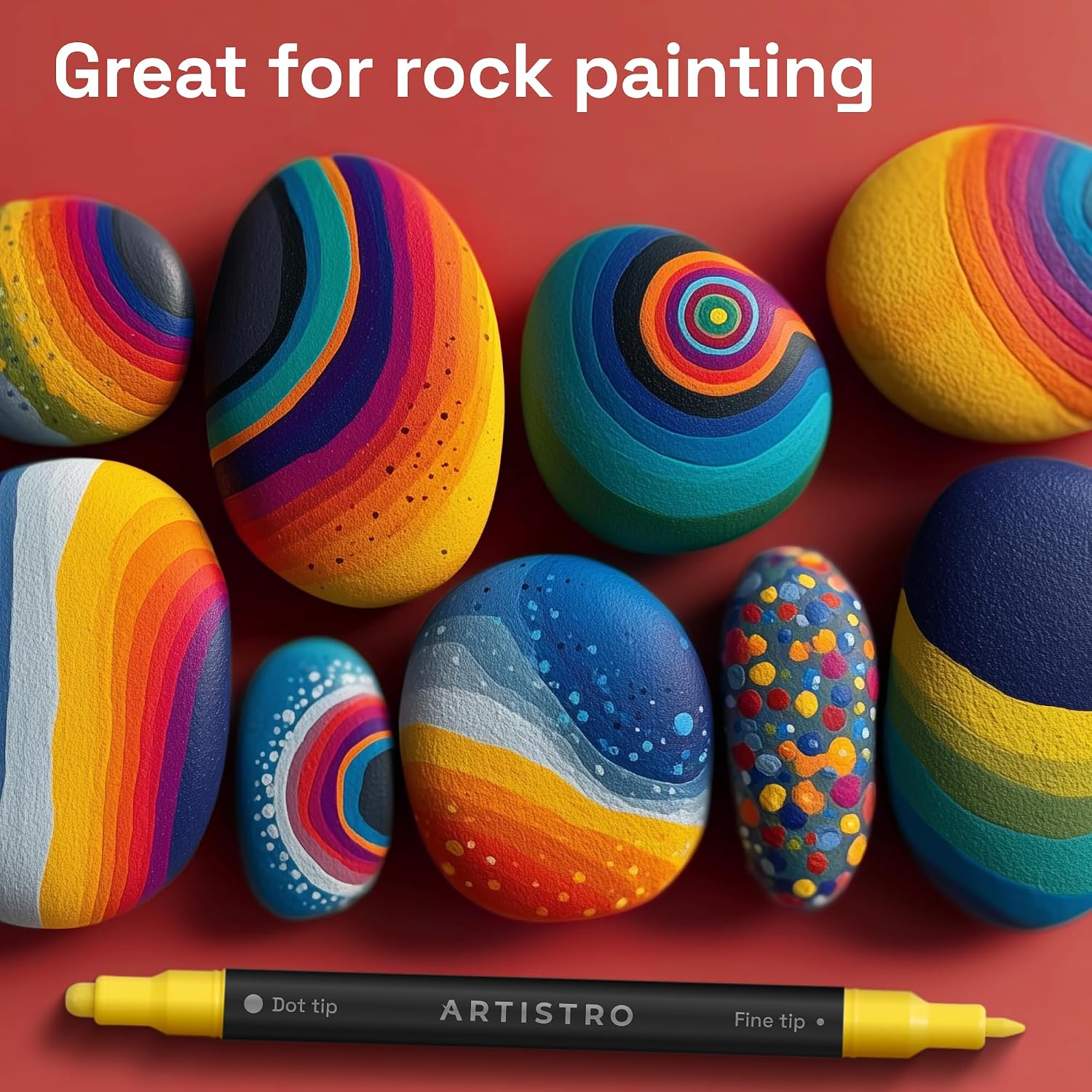 Artistro 36-Pack Dual-Tip Paint Markers - Additional view