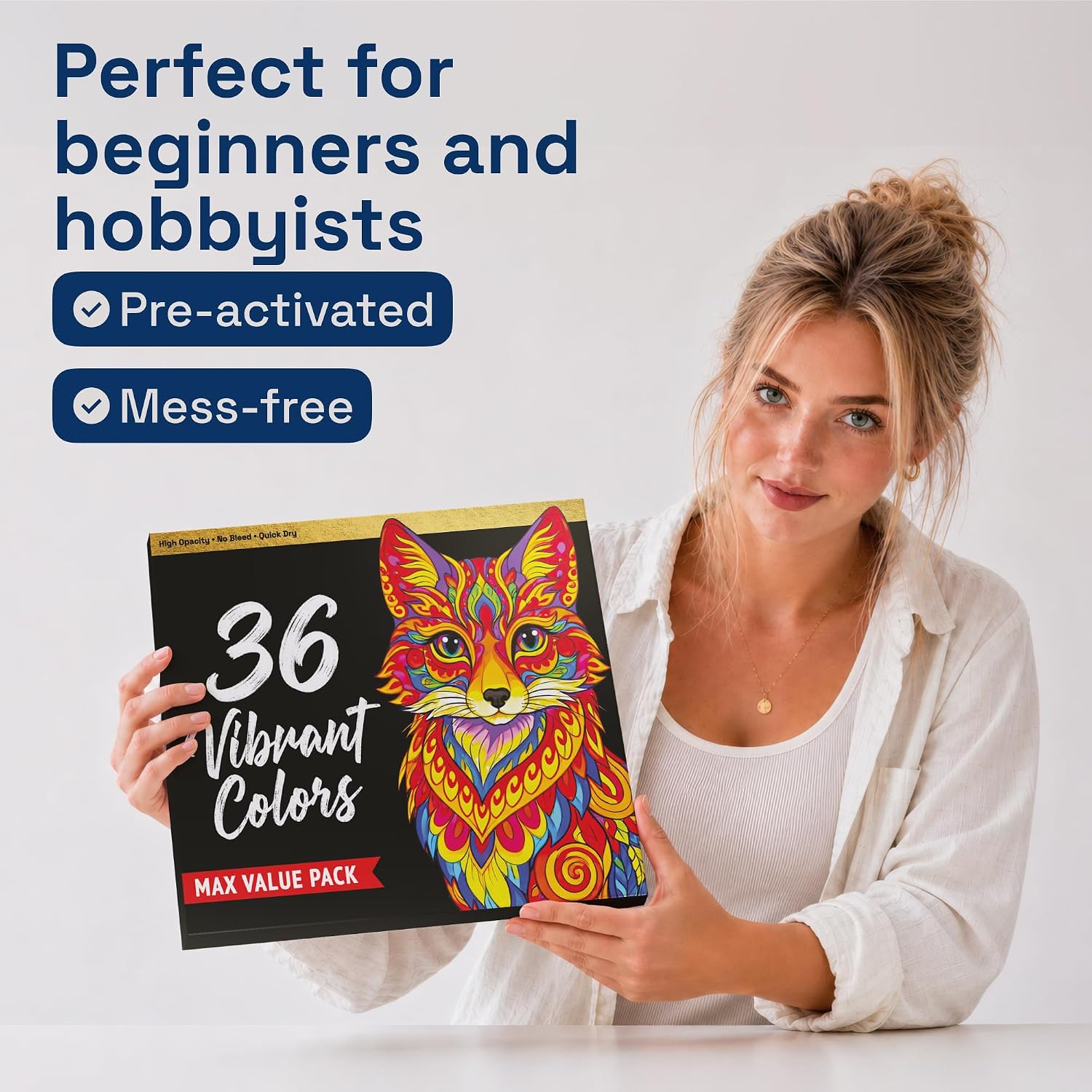 Artistro 36-Pack Dual-Tip Paint Markers - Feature highlight
