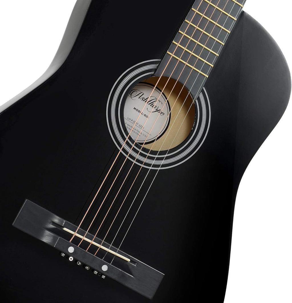 Ashthorpe 38-In Acoustic Guitar Starter Kit - Detail view