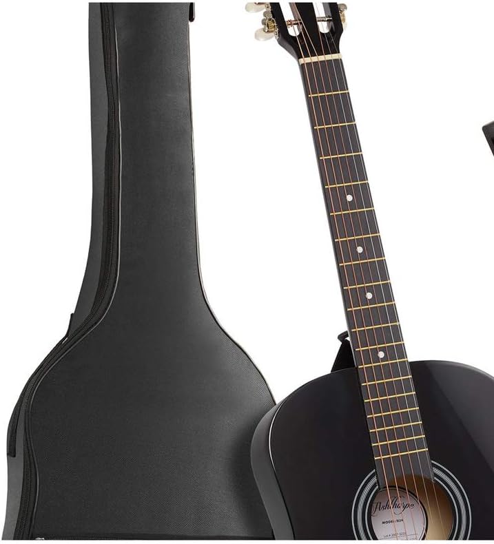 Ashthorpe 38-In Acoustic Guitar Starter Kit - Close-up