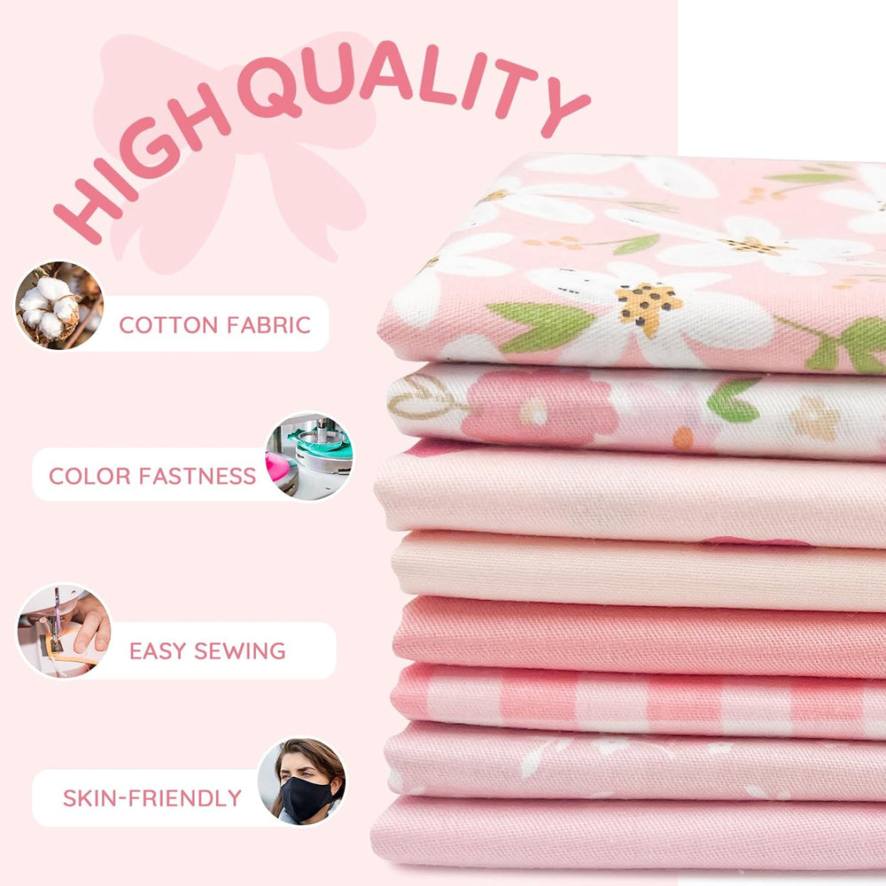Aubliss 8-Pack Fat Quarter Fabric Bundles - Alternate angle