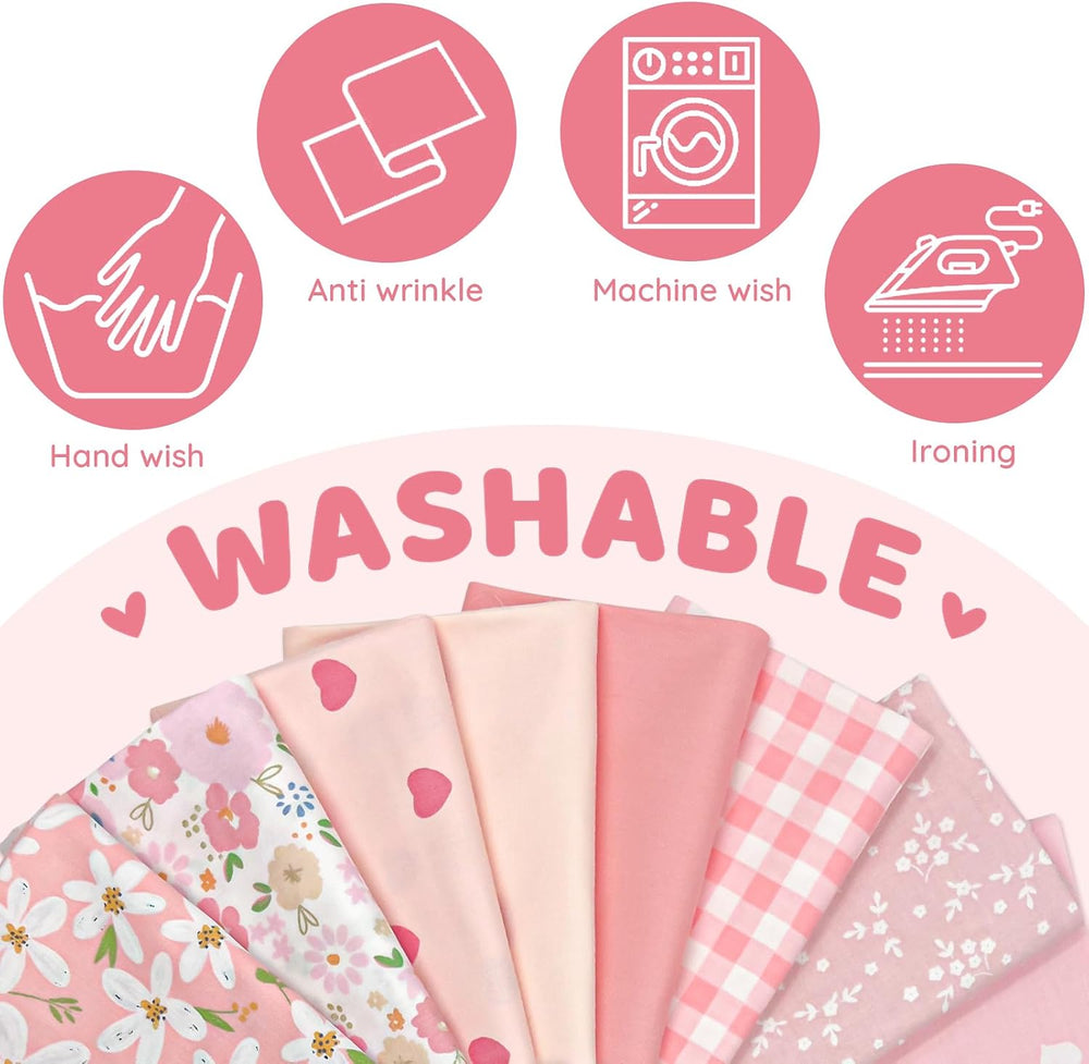 Aubliss 8-Pack Fat Quarter Fabric Bundles - Close-up