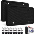 Aujen 2-Pack Silicone License Plate Frames