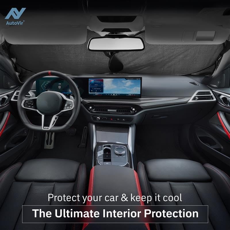 Autovir Foldable Windshield Sun Shade - Detail view