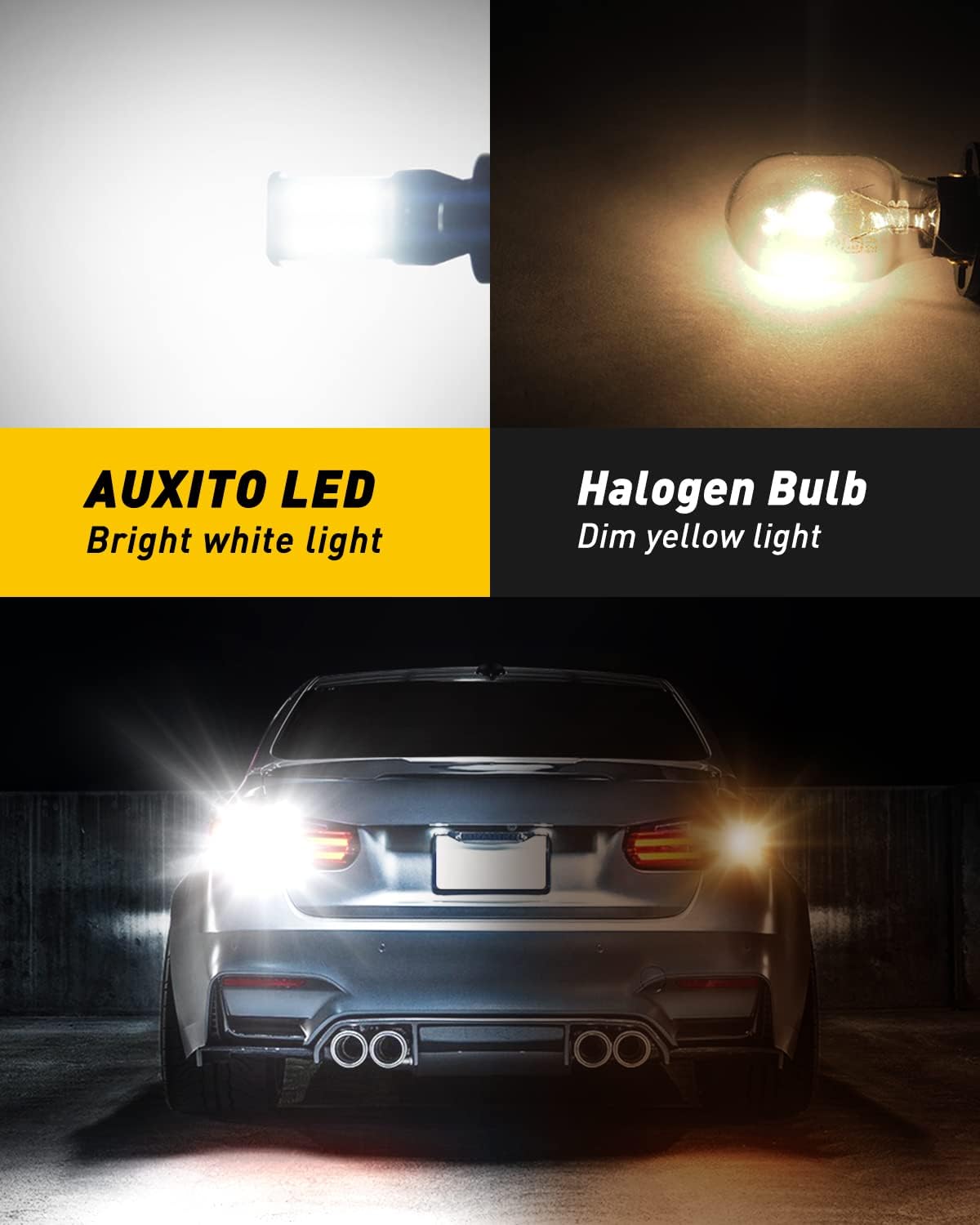 Auxito 912 921 LED Reverse Light Bulbs - Alternate angle