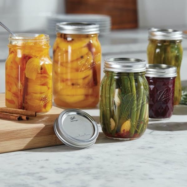 Ball Wide Mouth Mason Jars, 32 oz, 2-Pack - In use